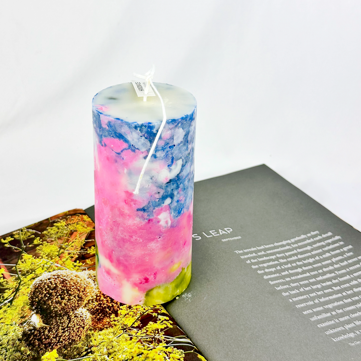 Poème en Cire – Ciel Rosé Wax Tableau (粉色梦幻)