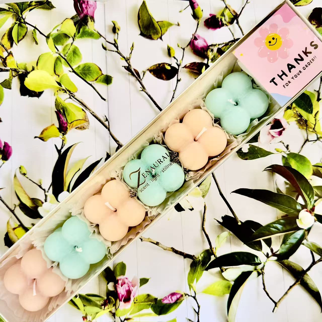 The Bubble Ritual — Peach & Teal Set