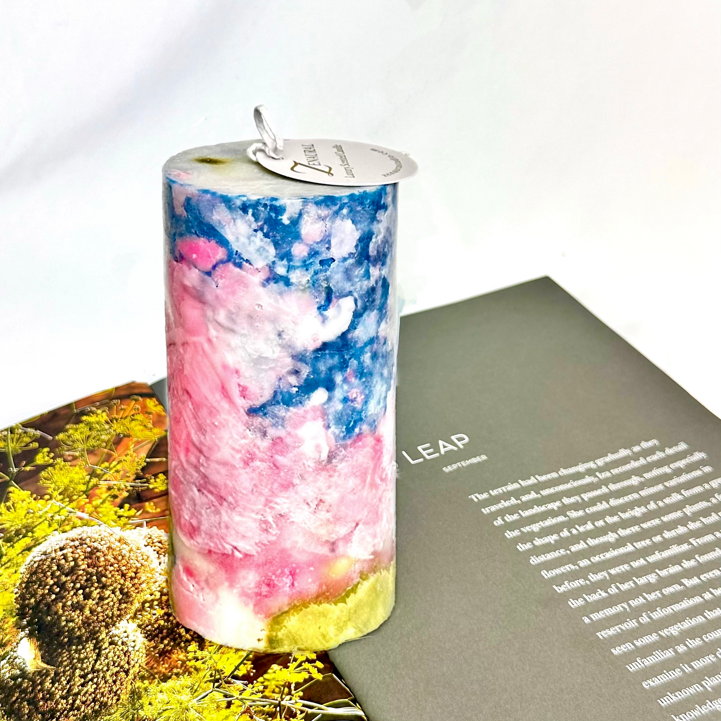 Poème en Cire – Ciel Rosé Wax Tableau (粉色梦幻)