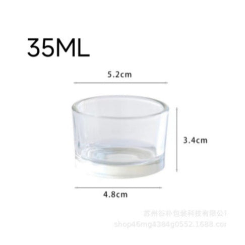 Seven-Day Rainbow Minis — Color Glass Tealight Cups (Set of 7)