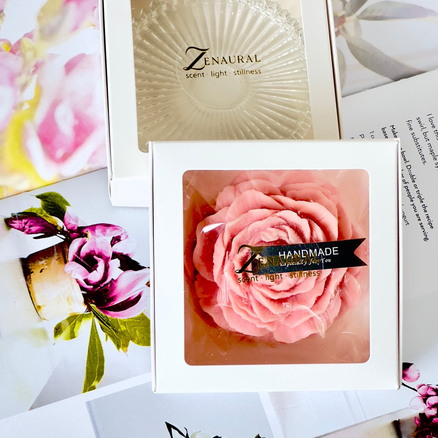 Single Bloom Candle — Blush Bloom (Pink)