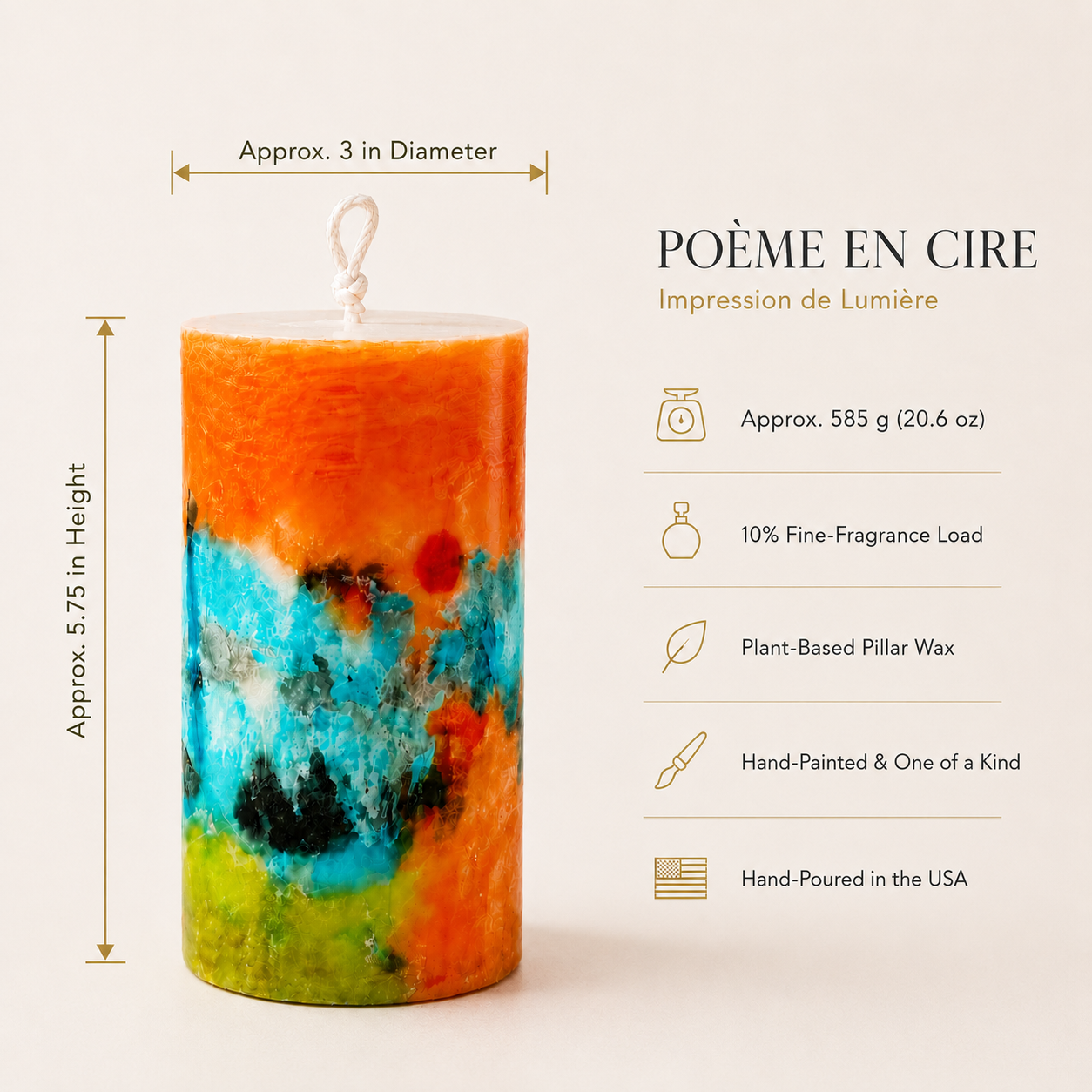 Poème en Cire — Impression de Lumière