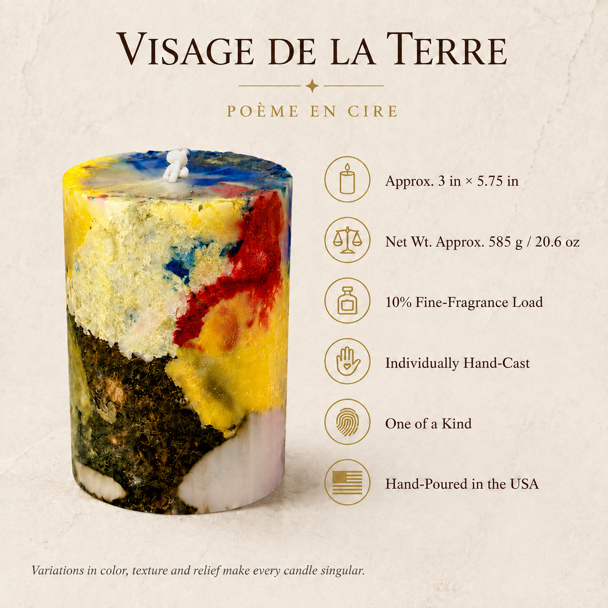 Poème en Cire — Visage de la Terre