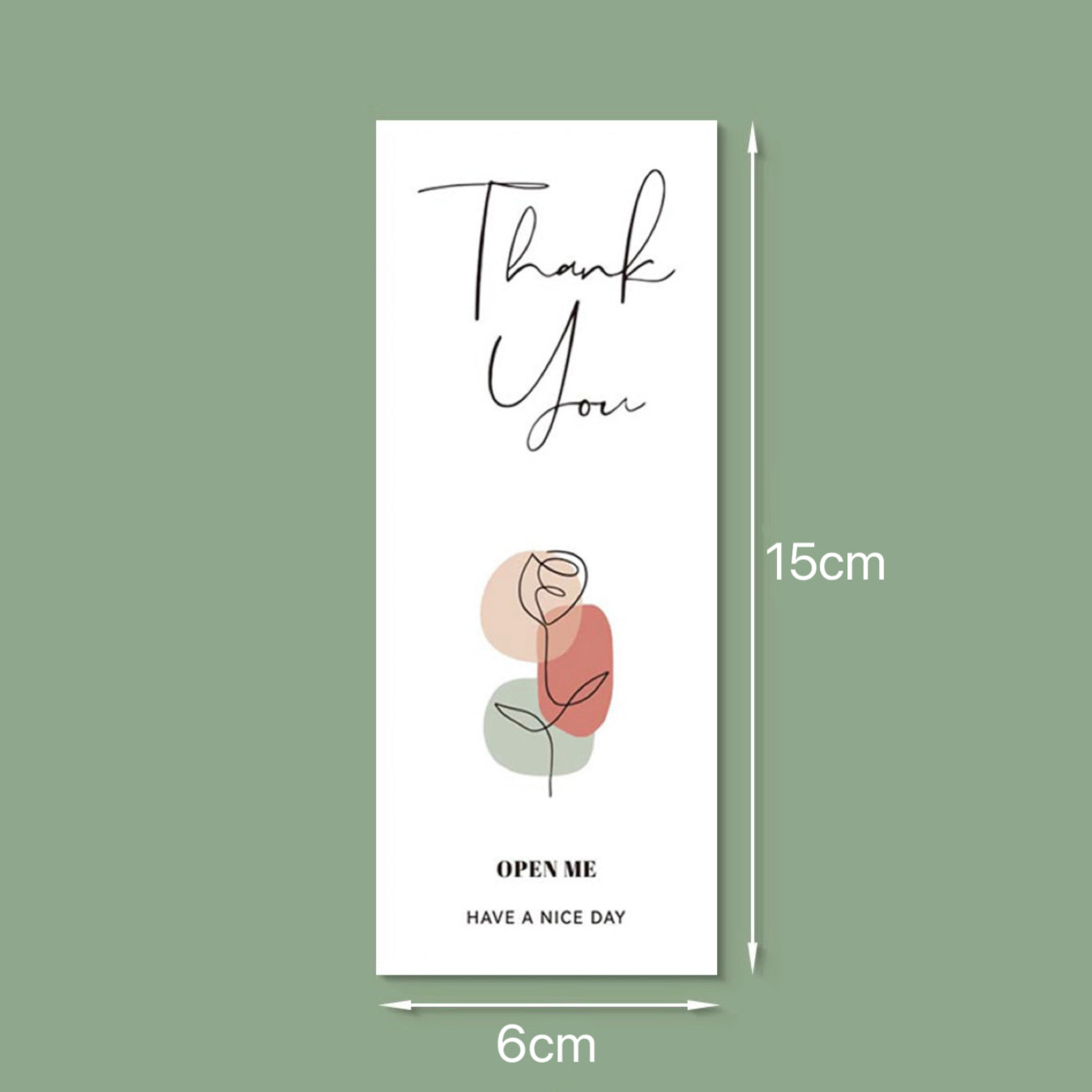 Accessory--Rose Rectangular Sealing Stickers