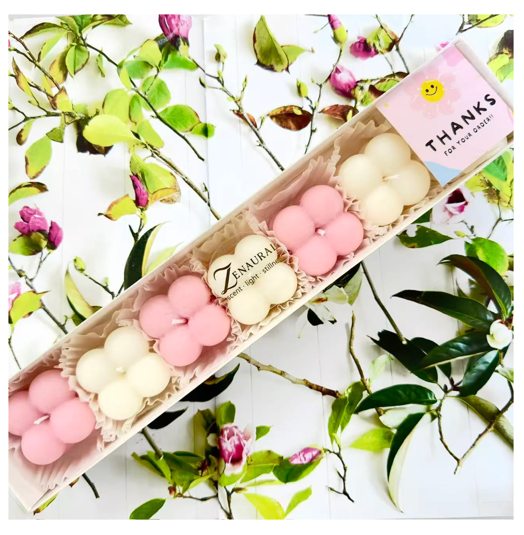 The Bubble Ritual — Blush & Cream Set