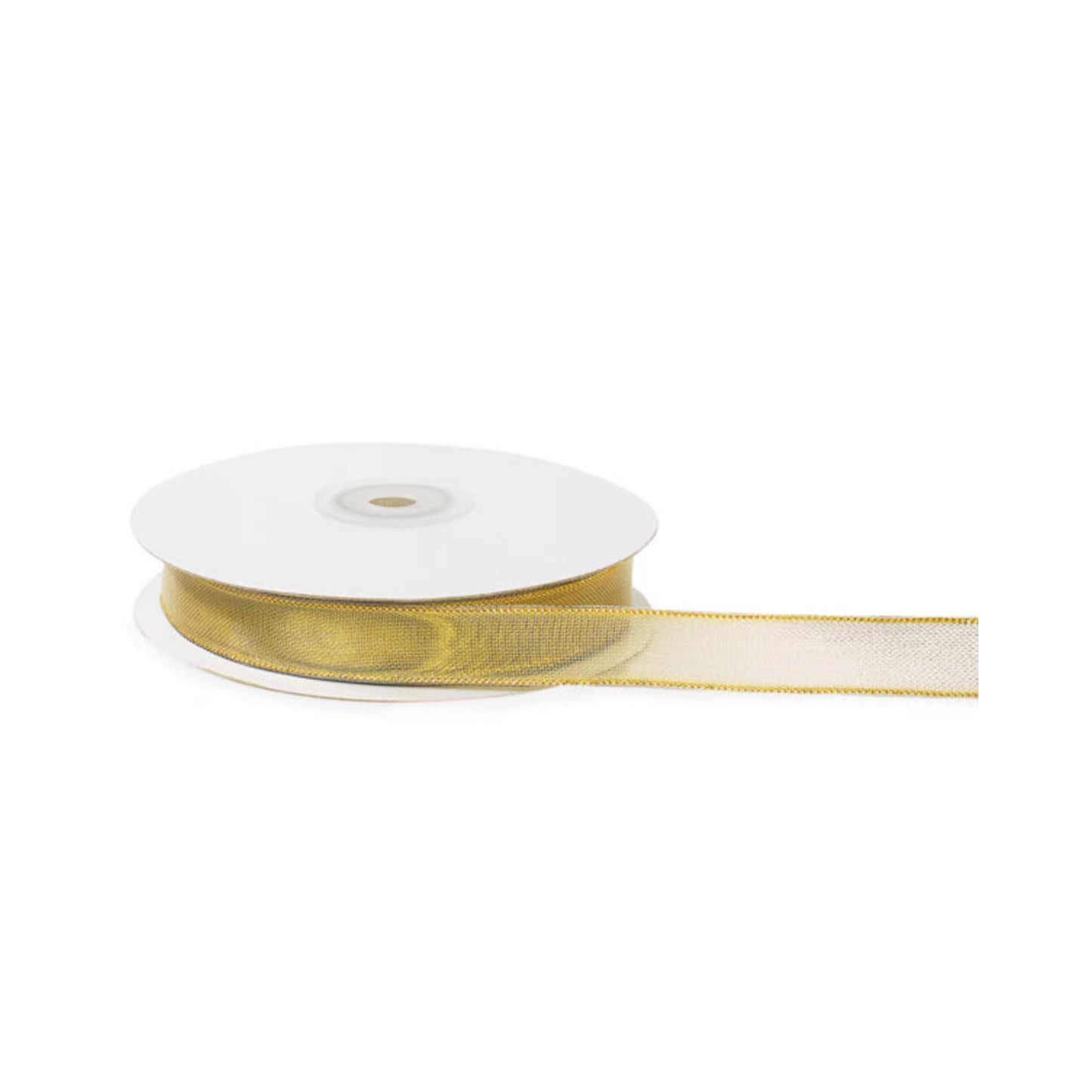 Supply Merterial — Gold Mesh Wired Ribbon — 5/8 in × 50 Yards