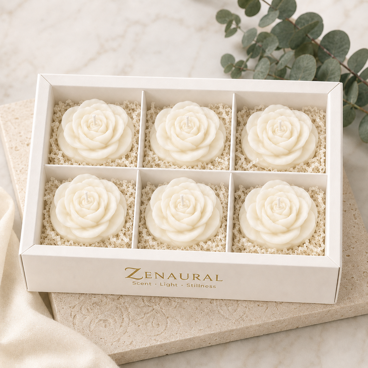 Sculpted Rose Candle Gift Sets