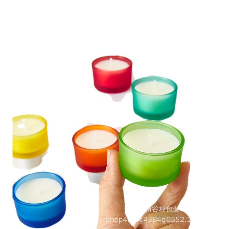 Color Glass Tealights