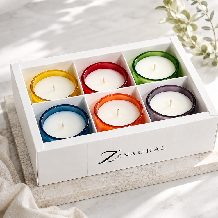 Color Glass Tealight Cups Collection