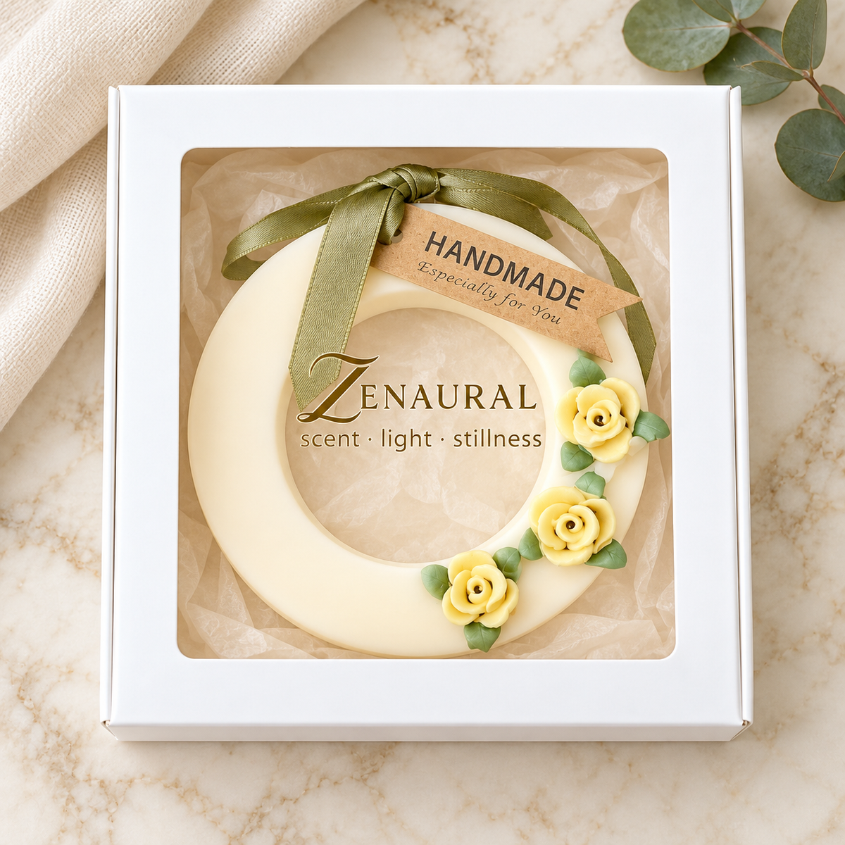 Rose Wax Sachet — Ring — Cucumber & Waterlily