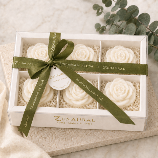 Classic Rose Candle Gift Set — 6 Pieces