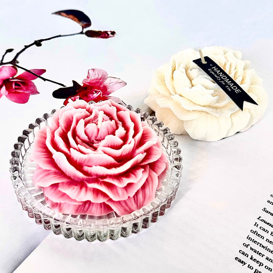 Flower Wax Art - Duo - White Veil & Blush Bloom