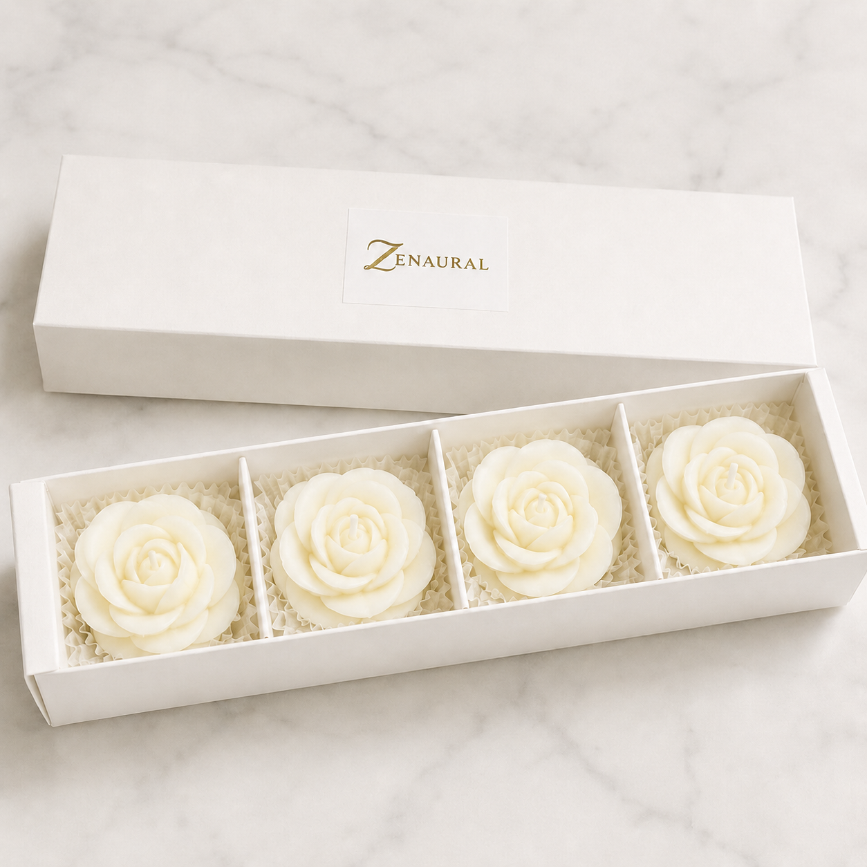 Rose Gift Set — Petite Four · Ivory