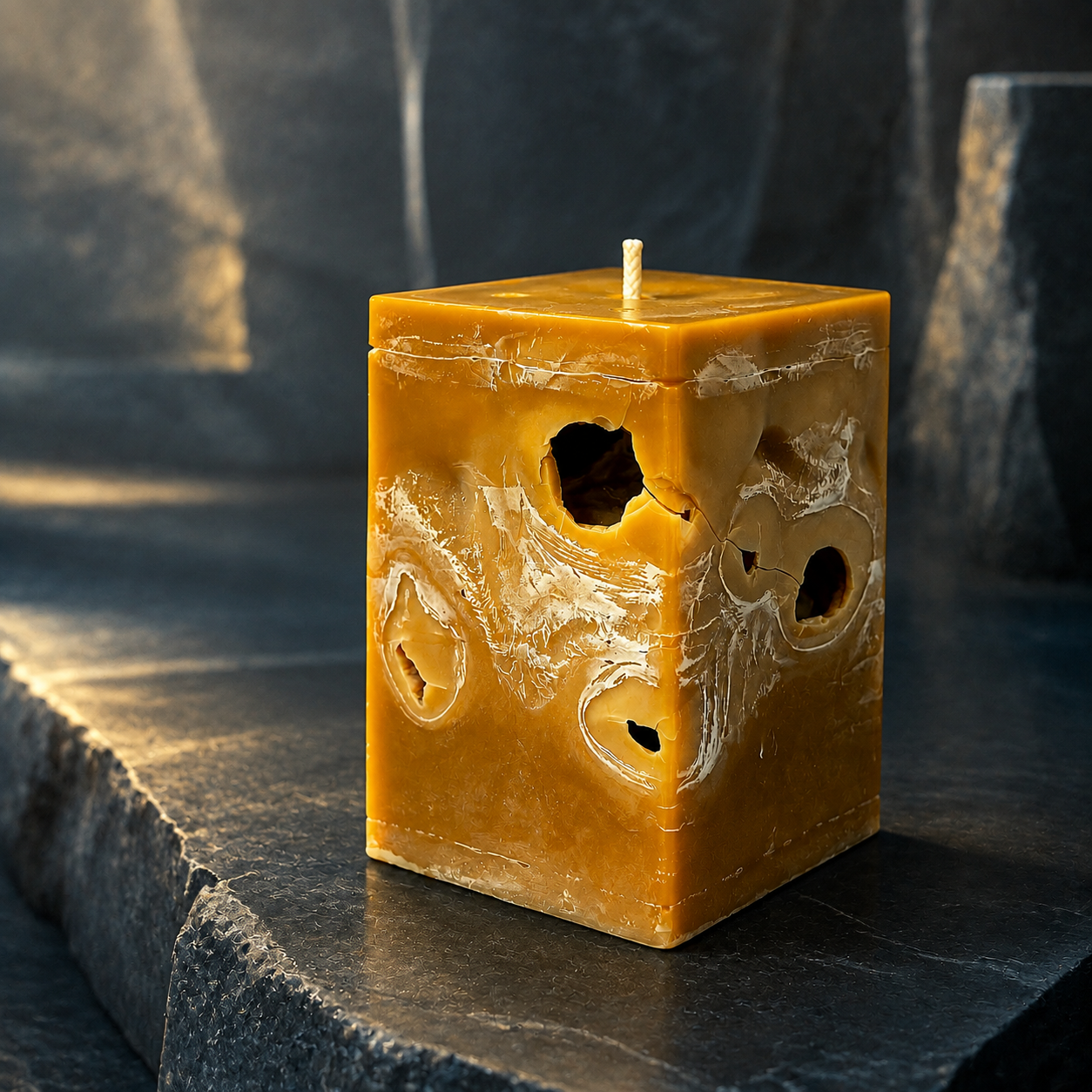 Aether Hollows — Amber Quartz Monolith