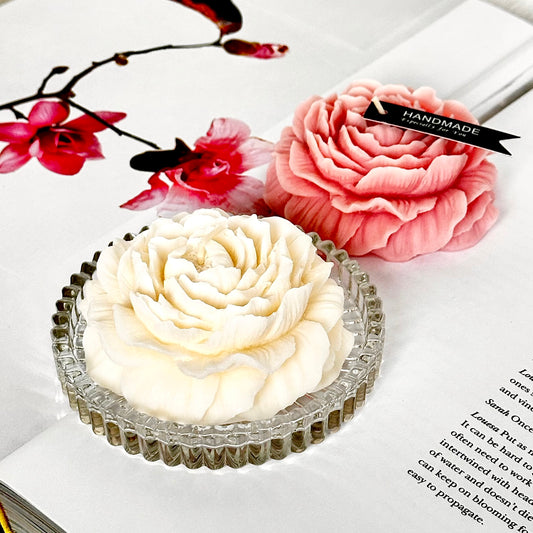Flower Wax Art - Duo - White Veil & Blush Bloom