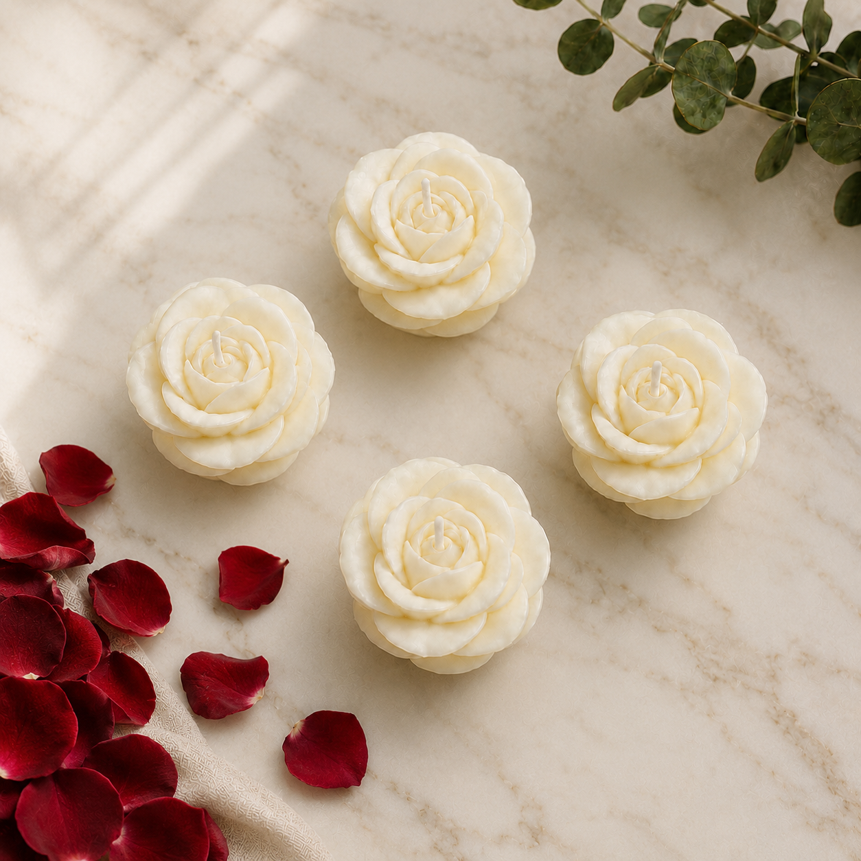 Rose Gift Set — Petite Four · Ivory