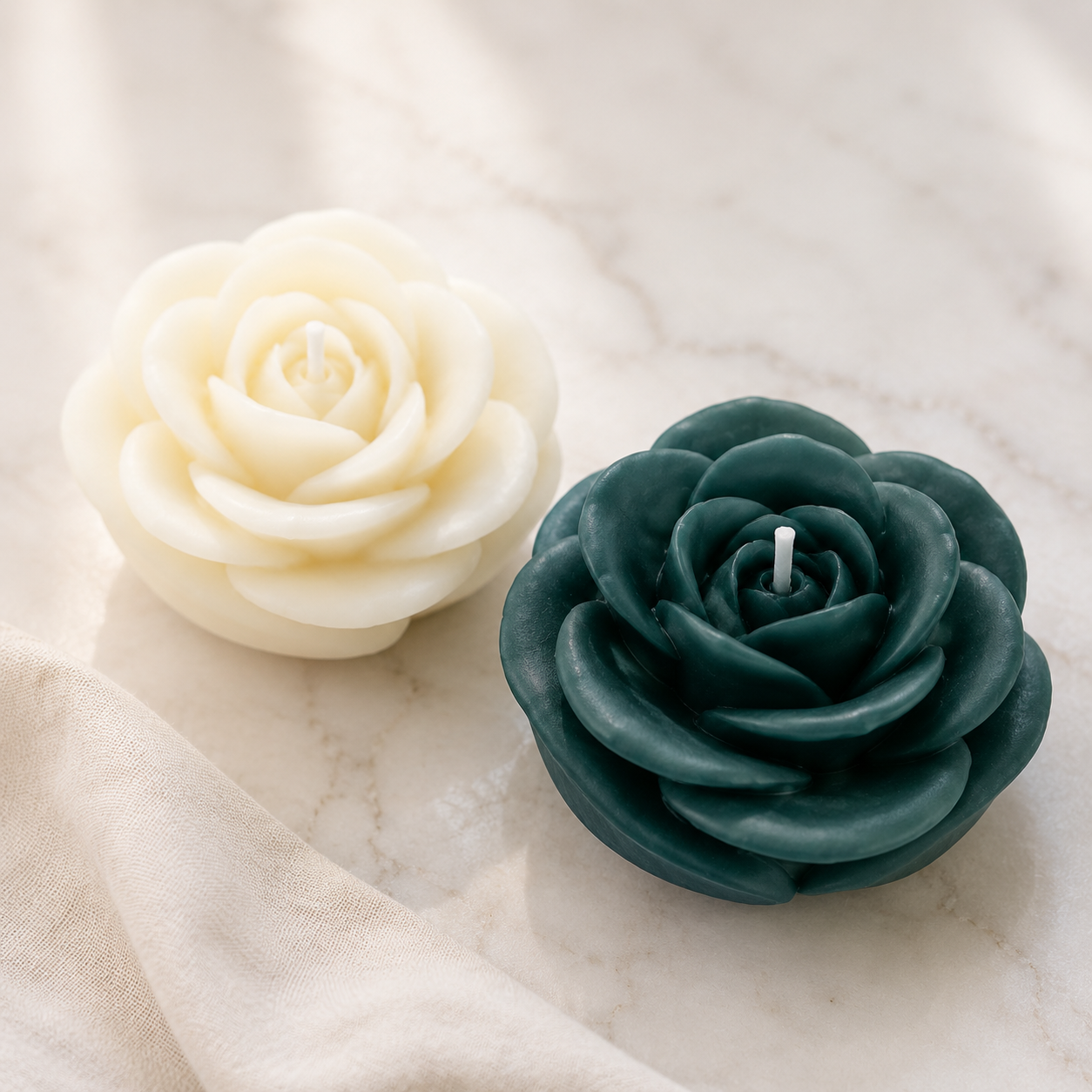 Rose Gift Set — Petite Four · Ivory &amp; Evergreen