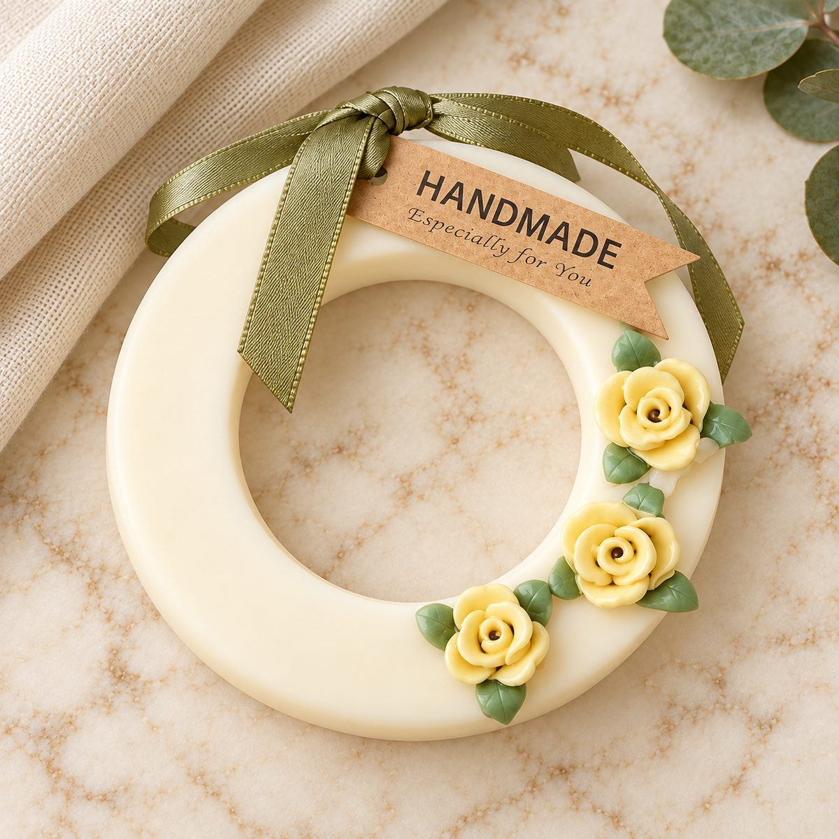 Rose Wax Sachet — Ring — Cucumber & Waterlily