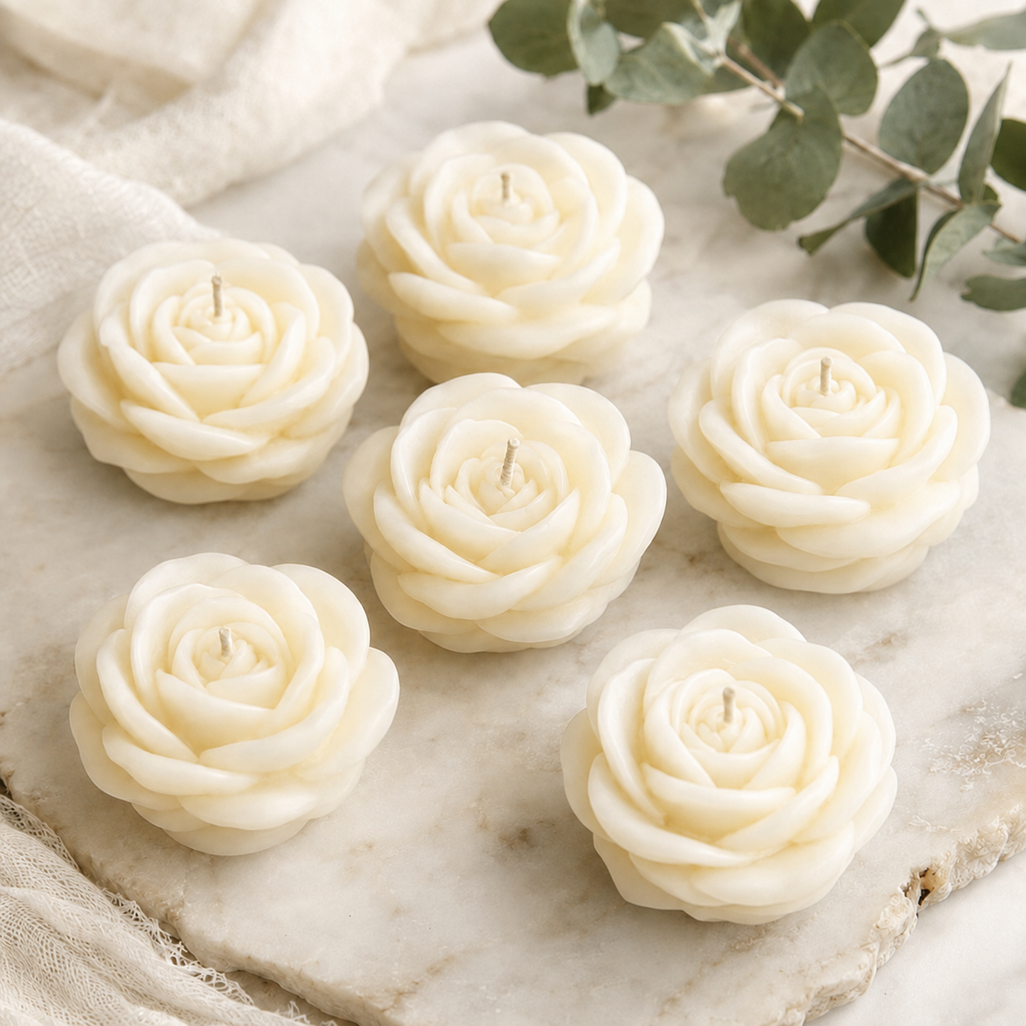 Rose Gift Set — Classic Six · Ivory