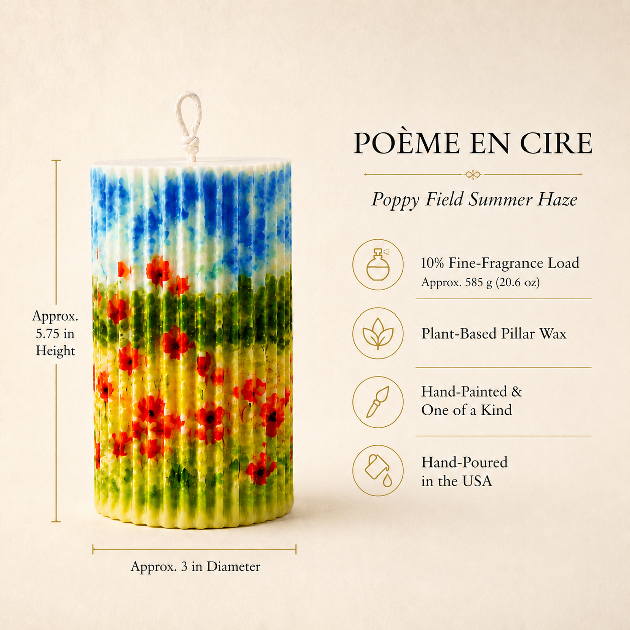 Poème en Cire — Poppy Field · Summer Haze