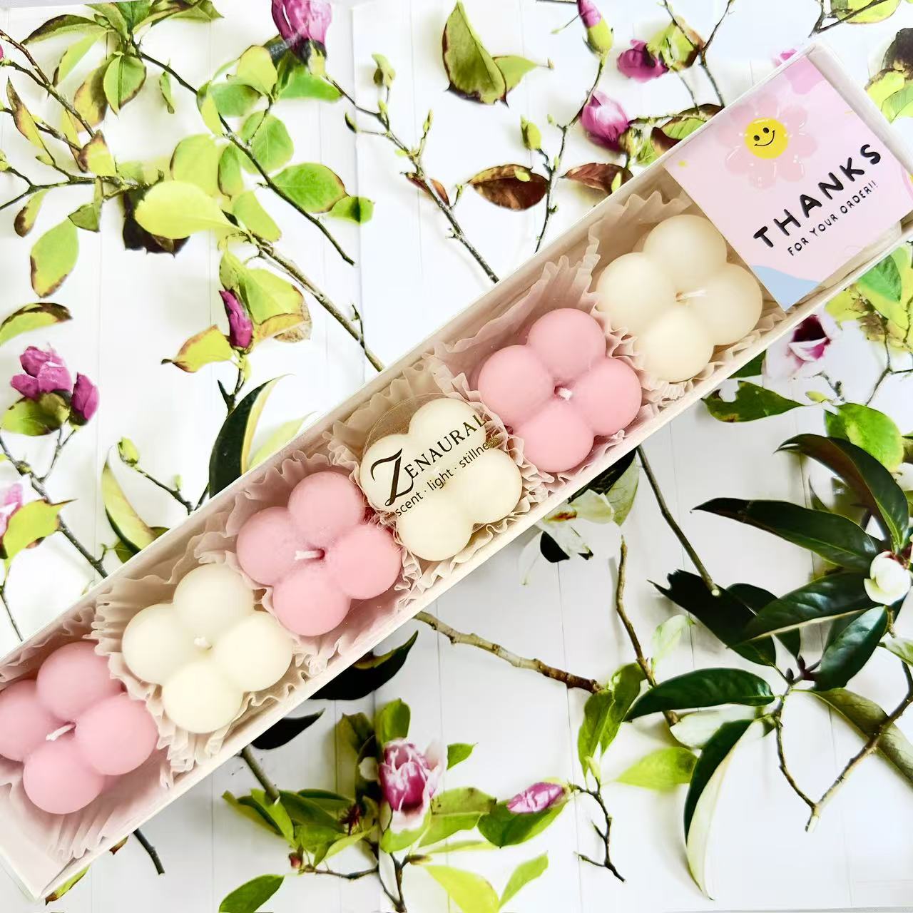 The Bubble Ritual — Blush & Cream Set
