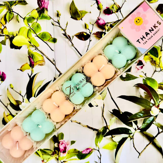 The Bubble Ritual — Peach & Teal Set