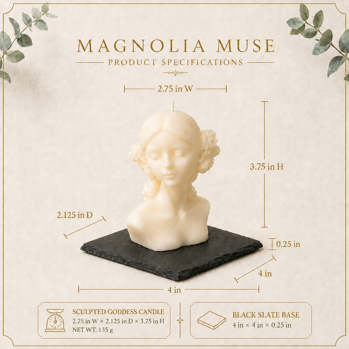 Sculpted Serenity — Magnolia Muse