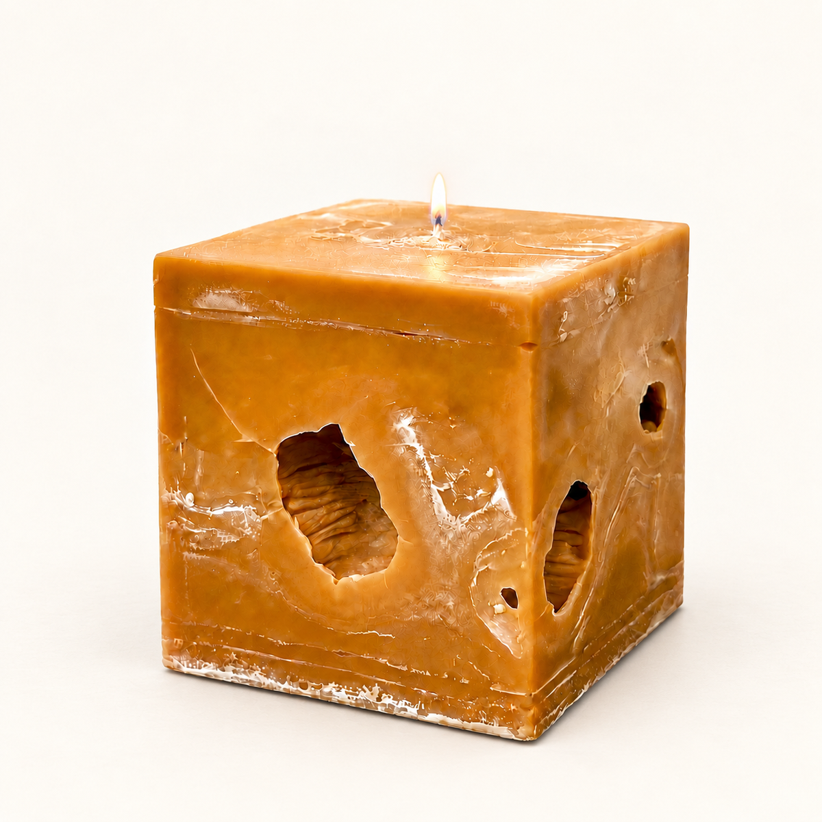 Aether Hollows — Amber Quartz Cube