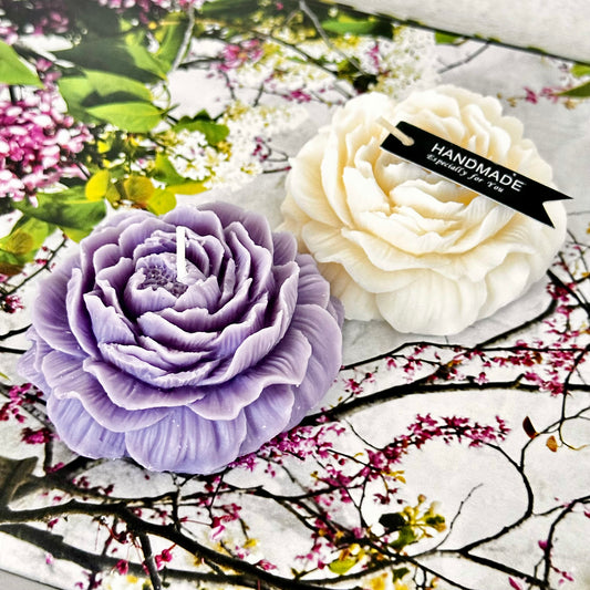 Flower Wax Art - Duo - White Veil & Lilac Veil