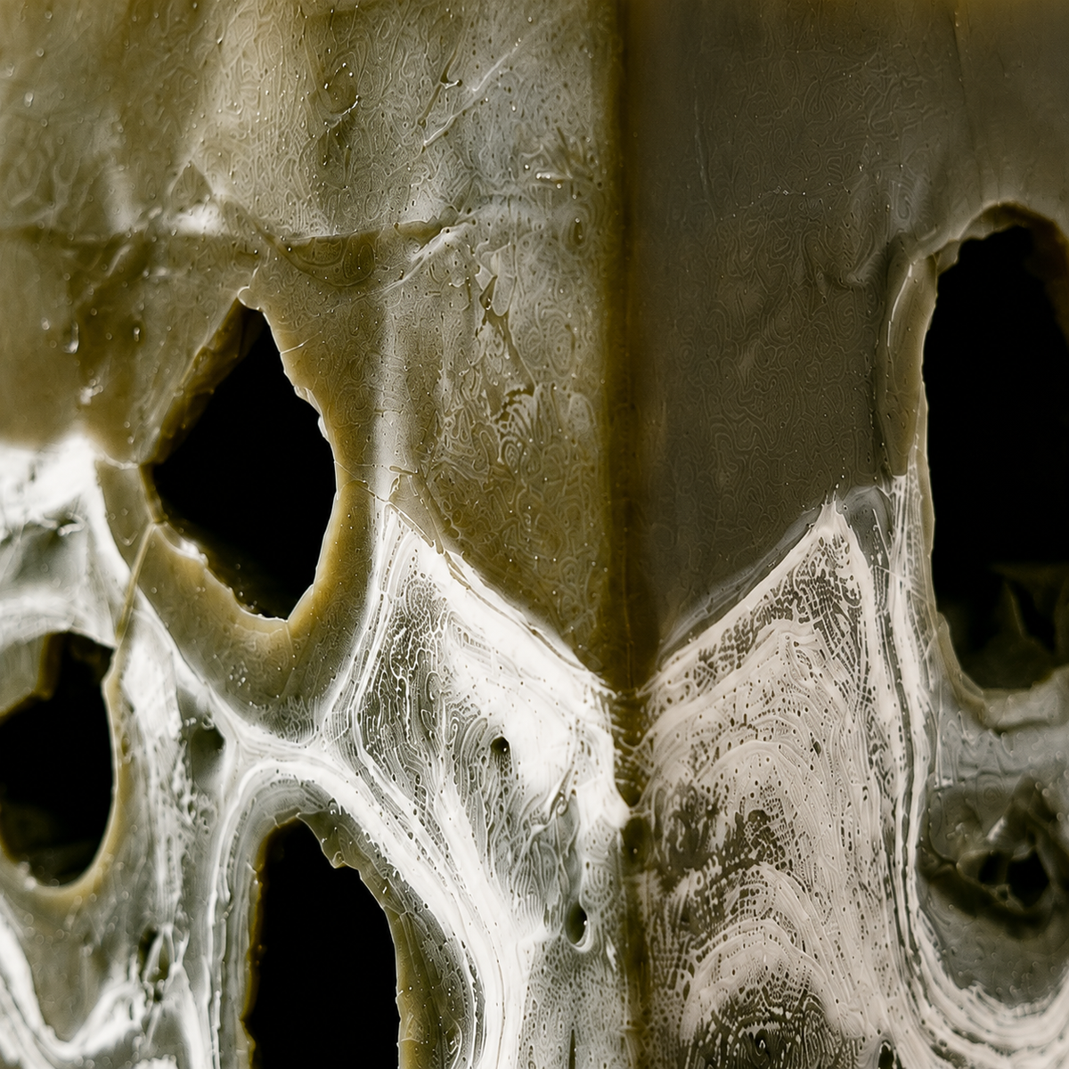 Aether Hollows — Olive Strata Monolith