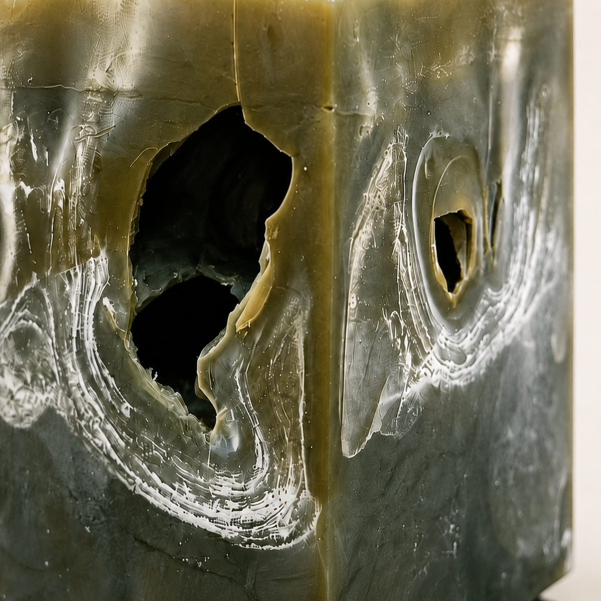 Aether Hollows — Olive Strata Cube