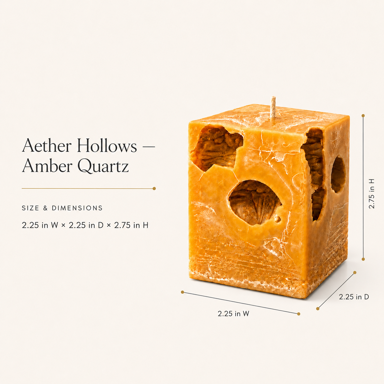 Aether Hollows — Amber Quartz Petite
