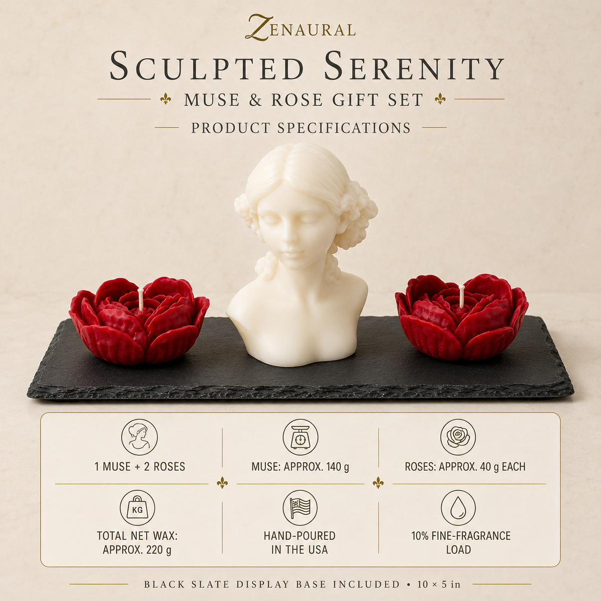 Sculpted Serenity — Muse & Rose Gift Set