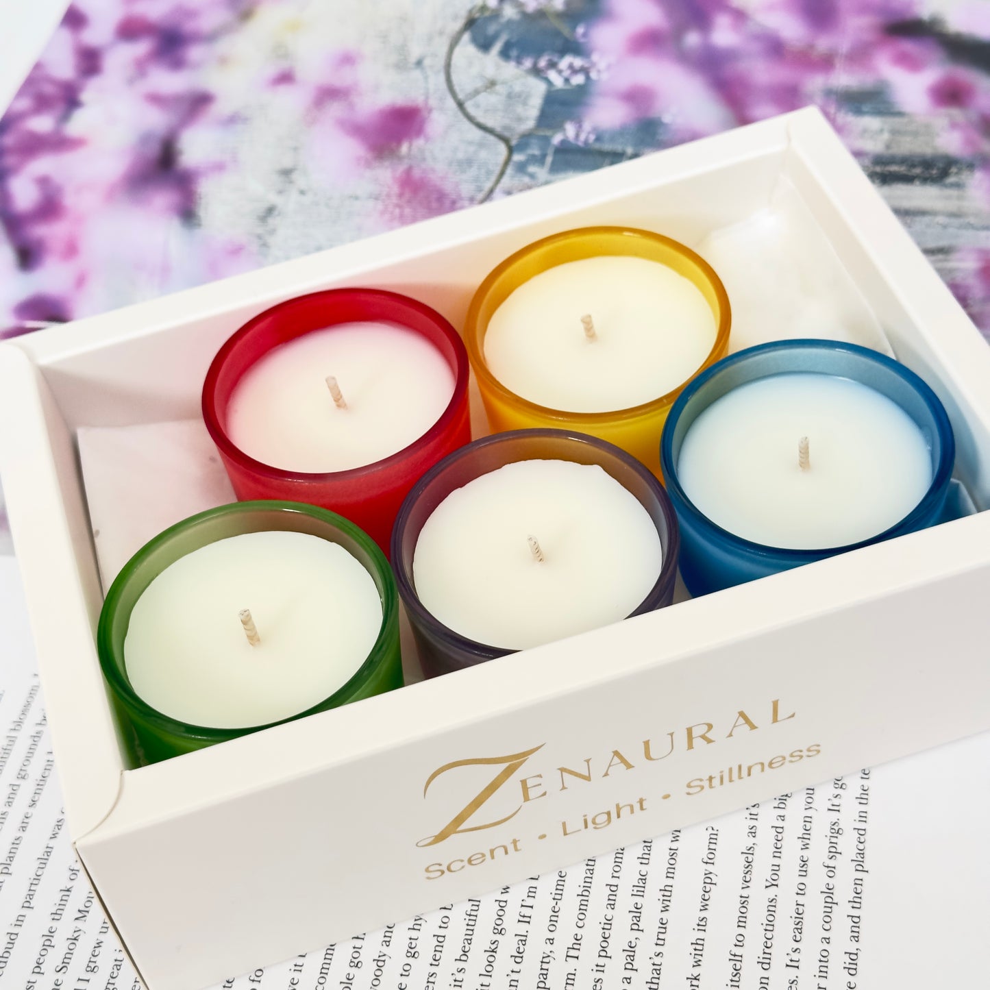 Color Glass Tealight Cups — Five Moods of Light