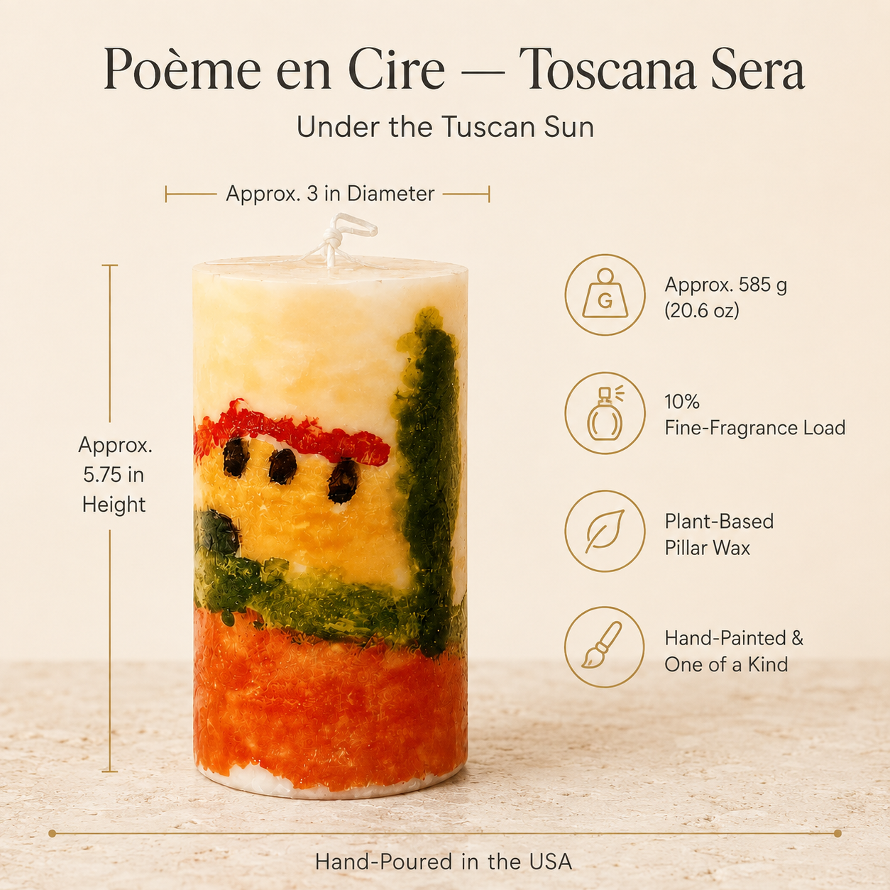 Poème en Cire — Sotto il Sole Toscano (Under the Tuscan Sun)