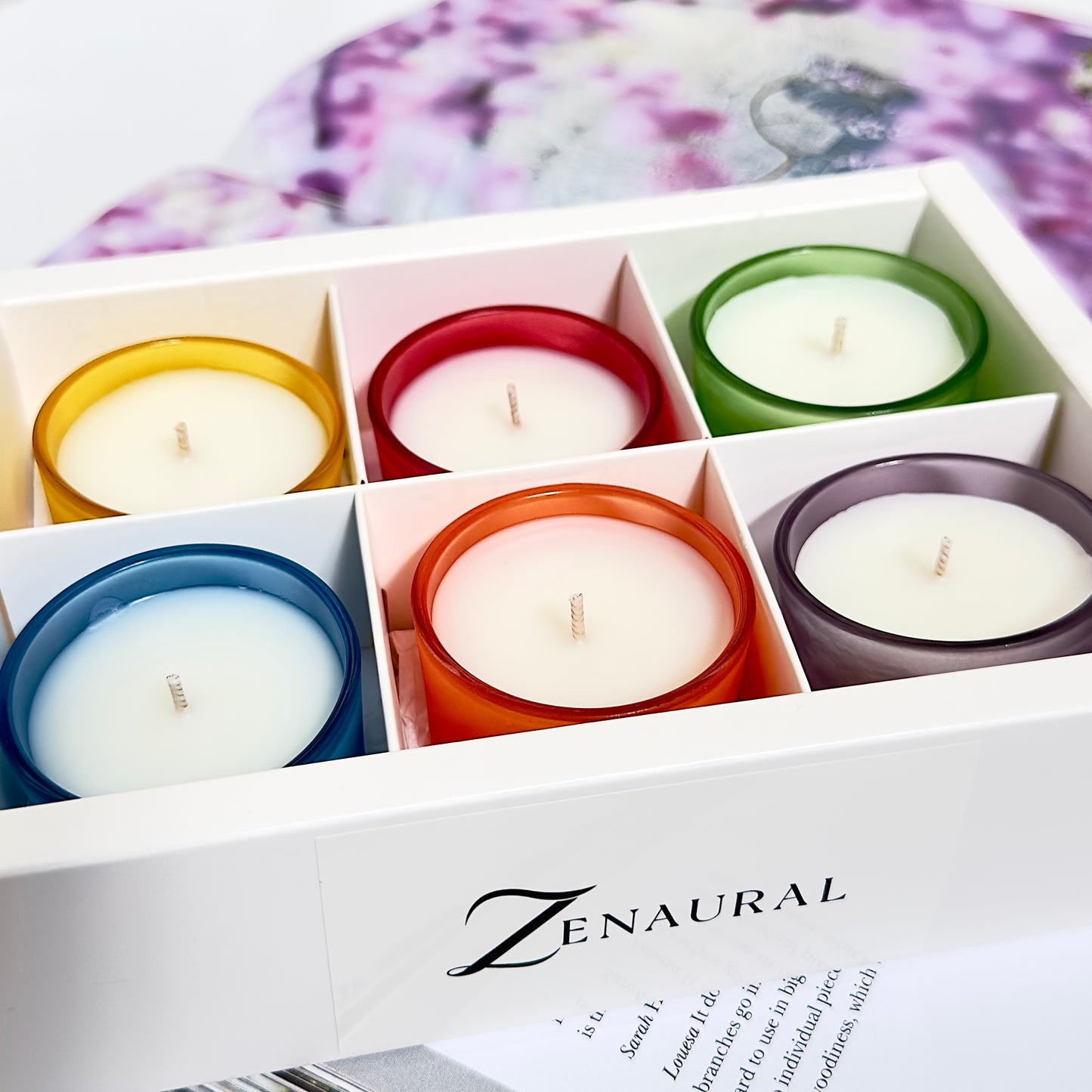 Color Glass Tealight Cups — Six Harmonies of Light