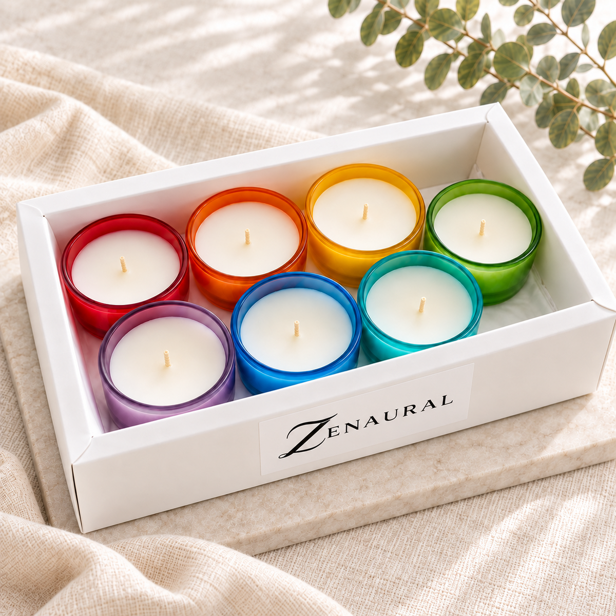 Color Glass Tealight Cups — Seven Notes of Light