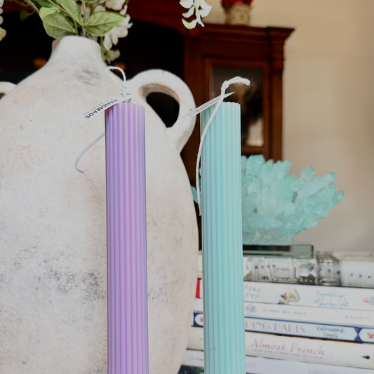 Macaron Round Column — Vertical Stripes