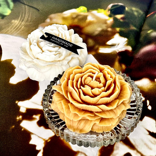 Petal Harmony — Duo-flower Gift Set · Amber Dusk (White + Light Amber) I (琥珀)