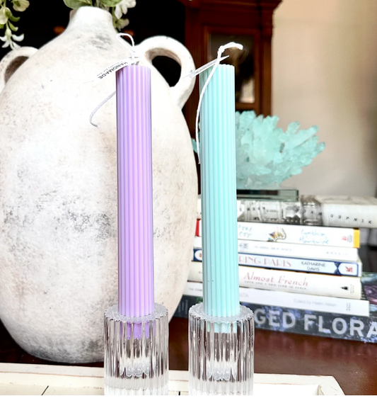 Morandi Round Column — Sculpted Ridges