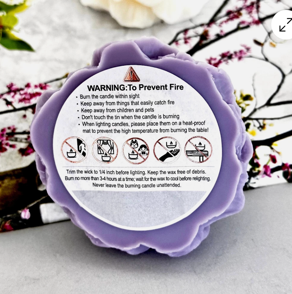 Flower Wax Art - Single - Purple Whisper