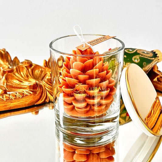 Holiday Candle— Pinecone Candle (Amber Pine)